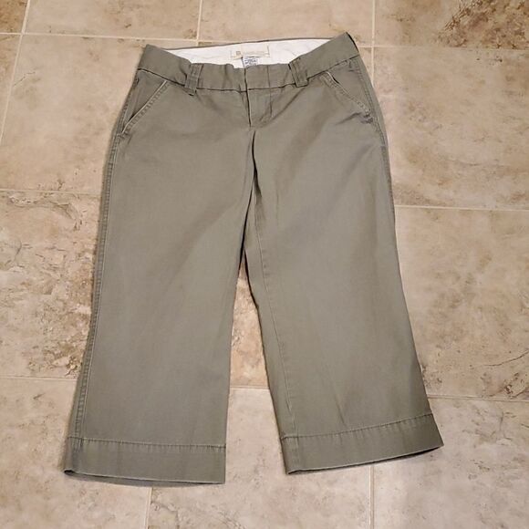 GAP green cropped favorite chinos - Picture 1 of 4